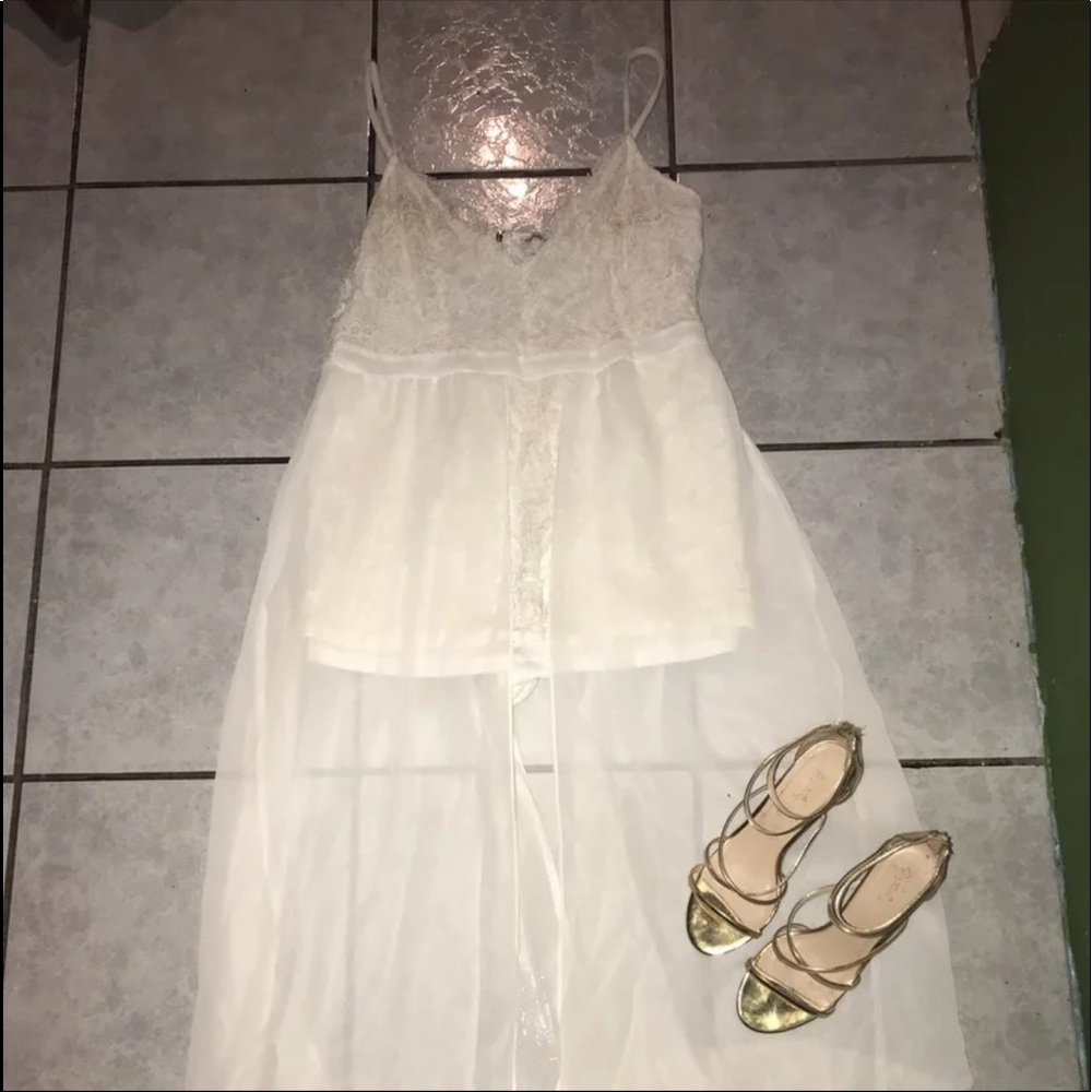 Long lace romper